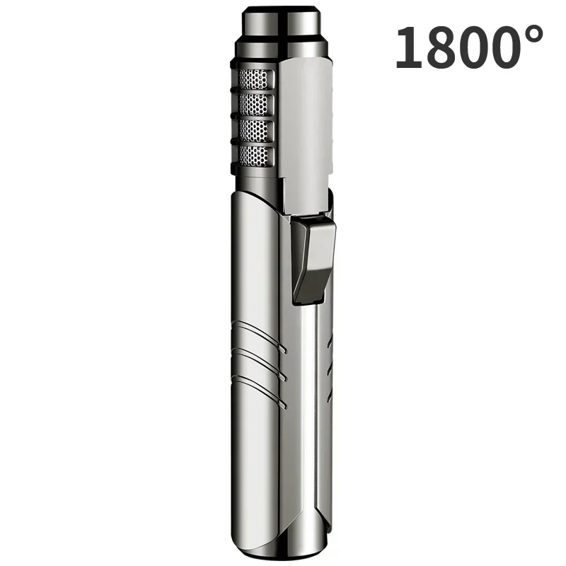 Pistola pulverizadora de llama grande de metal Blue Flame 1800 ° c Pistola de soldar Antorcha de gas butano Encendedor Camping al aire libre BBQ Cocina Herramienta de encendido