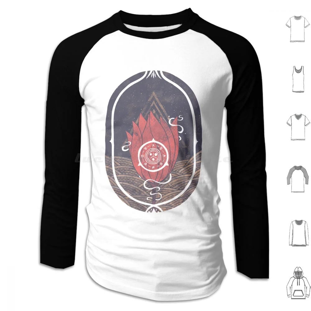 Pulsatilla Patens Hoodies Long Sleeve Flower Nature Flora Landscape Symbol Symbolism Abstract Frame Hector Mansilla