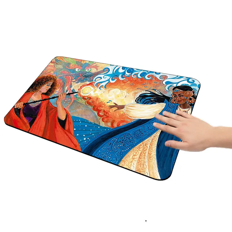 Magic card game pad, trading card game pad, rule area TCG CCG game pad, suitable for trading card games desk accessories