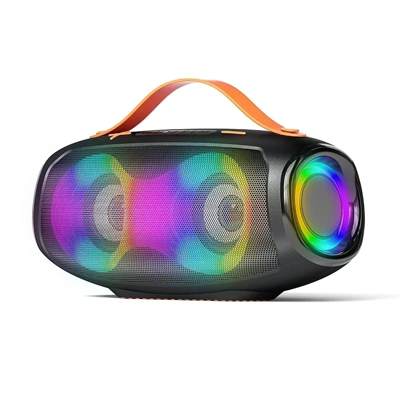 Wireless Speaker Bluetooth 5.3 With RGB Light Rockmia EBS-610 20W  RGB Portable Waterproof Stereo Muisc Powerful  Boombox