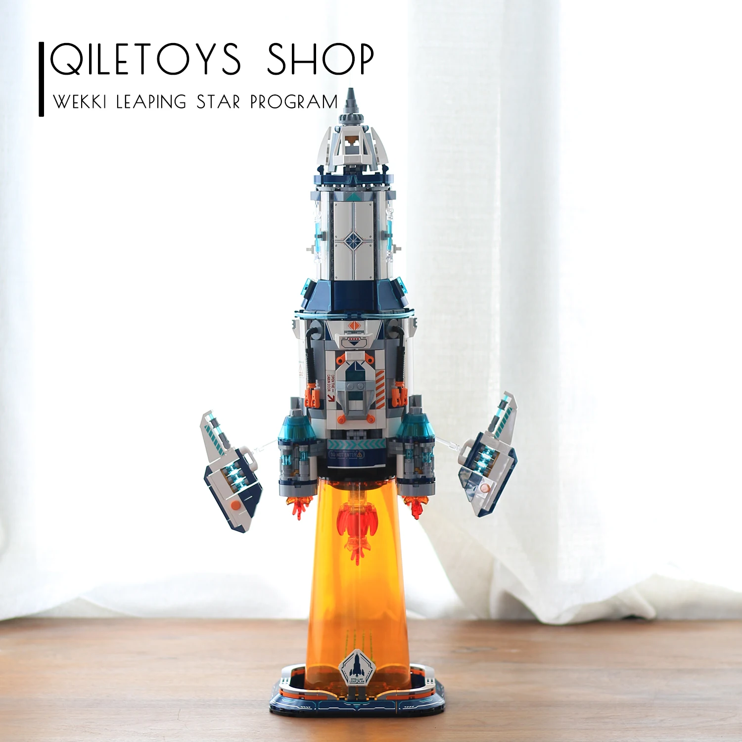 Em estoque 506512 moc técnico criativo foguete blocos de construção tijolos montagem modelo brinquedos para crianças aniversário presente natal