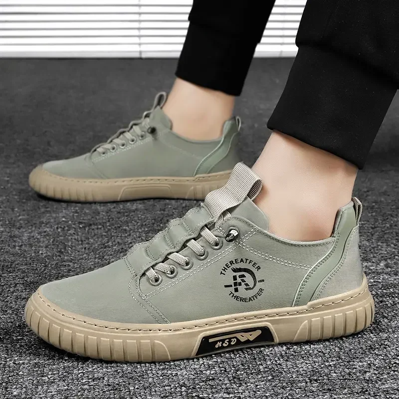 Men Casual Shoes Breathable Black Sneakers Fashion Driving Walking Tennis Shoes for Male Skate Flats Zapatillas Hombre view 6