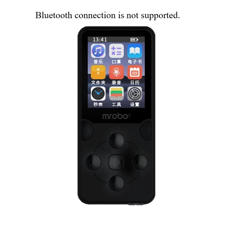 Portable MP3 Player 1.8 Inch Color Screen Walkman HIFI Bluetooth Compatible Ebooks Recording Sports MP4 FM Radio Music Player