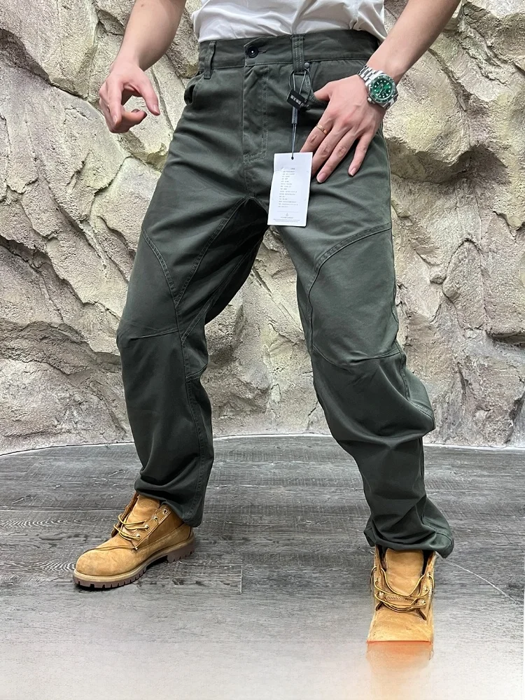 

Waed Pure Cotton Men's Outdoor Workwear Straight Leg Casual Pants New Autumn Sle Trousers Durable Comfortable Windproof