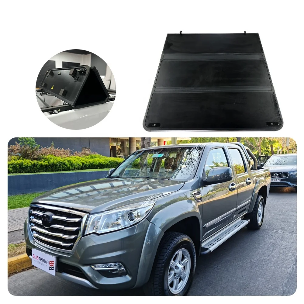 high quality car accessories hard tri-fold tonneau cover for great wall poer cannon  wingle 6 truck tonneau cover