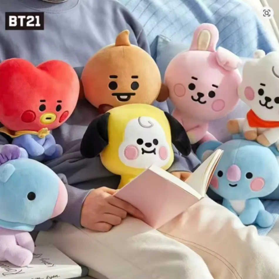 Image of B-T-21 Cartoon-Tier Plüschtier Schlüsselanhänger Handy-Anhänger Tata Koay Shooky Mang Cooky Büro-Entspannungsgeschenk für Freunde Rucksack