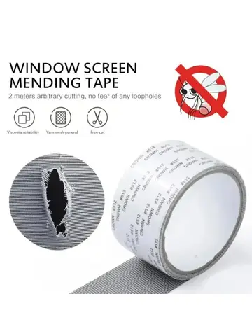Window Screen Repair Tape Self Adhesive Mesh Tape Net Door Fix Patch Anti Insect Mosquito Mesh Broken Holes Repairing