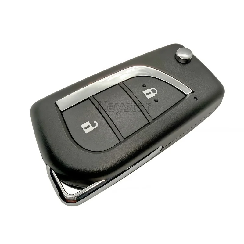 

keystar 1PCS 2 Button XKTO01EN VVDI KD Car Key Shell Remote Case Compatible with XHORSE XKTO21EN KD B13 for Toyota