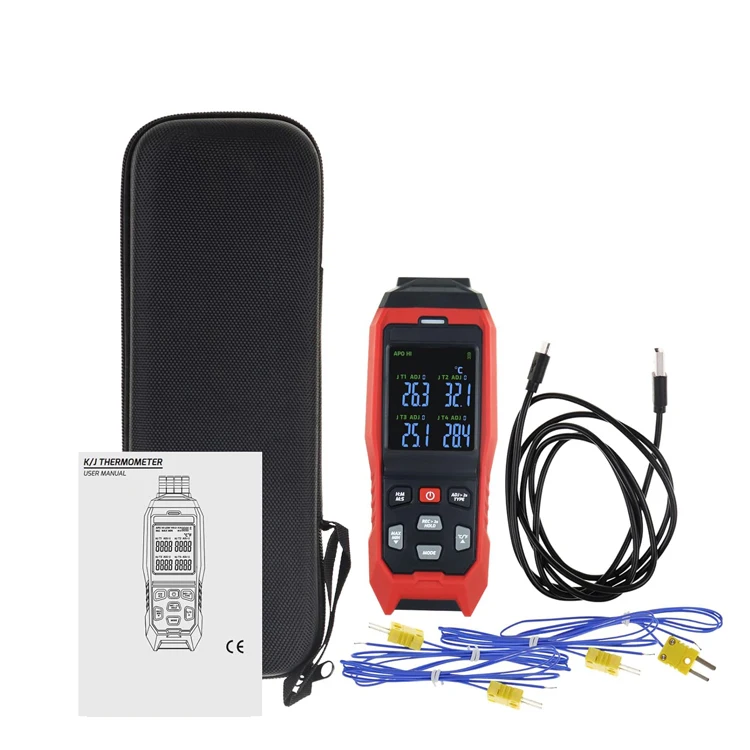 

1200c 4 Channels Rtd Digital Industrial Thermometer J K Thermocouple Data Logger