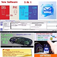 2025 Latest Autocoms 2021.11+Delphis 2021.10b with keygen+ For Delphi 2017 r3 Keygen+IMMO OFF SOFTWARES+DASH MILLEAGE CORRECTION