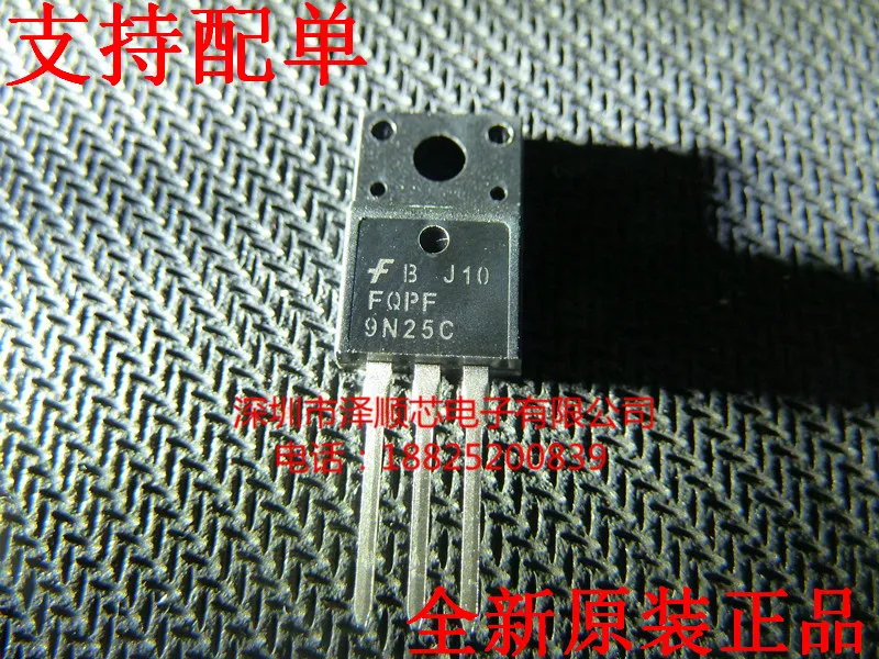 

30pcs original new FQPF9N25C TO-220F field-effect transistor