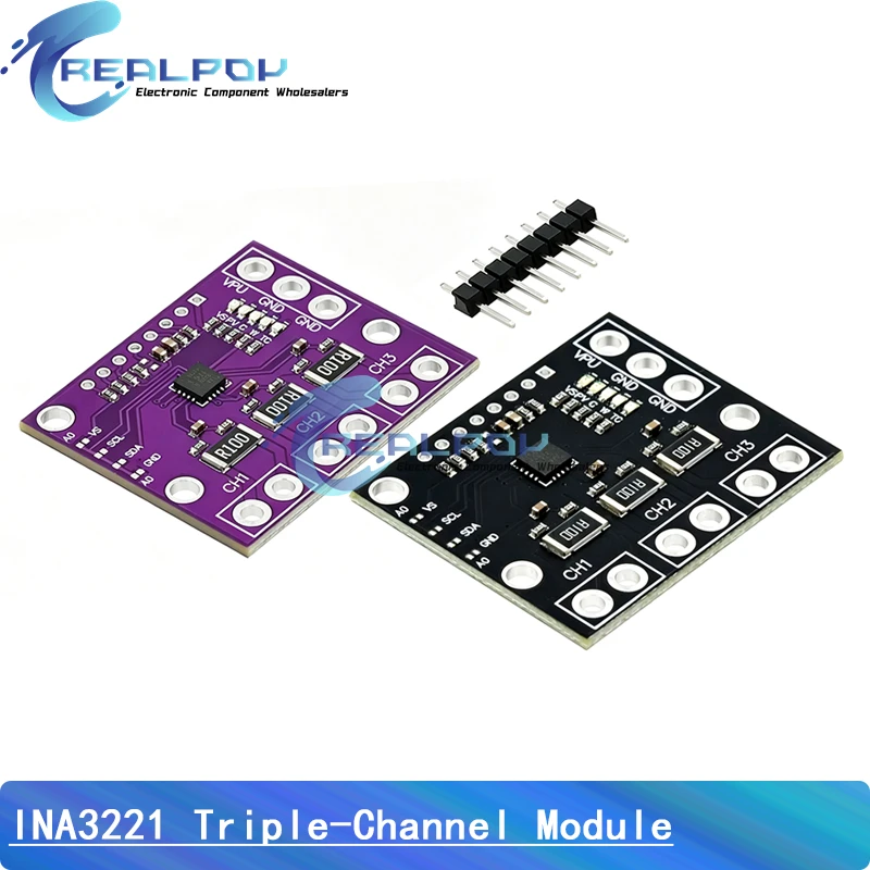 INA3221 Triple-Channel Module, High-Side Measurement, Shunt and Bus Voltage Monitor with I 2C- and SMBUS-Compatible Interface
