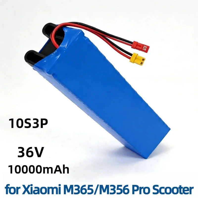 

36V 10Ah 10S3P Waterproof Battery–Long Range Enhanced Life Lithium Pack Replacement Spare for Xiaomi M365 M356 Pro Scooter High