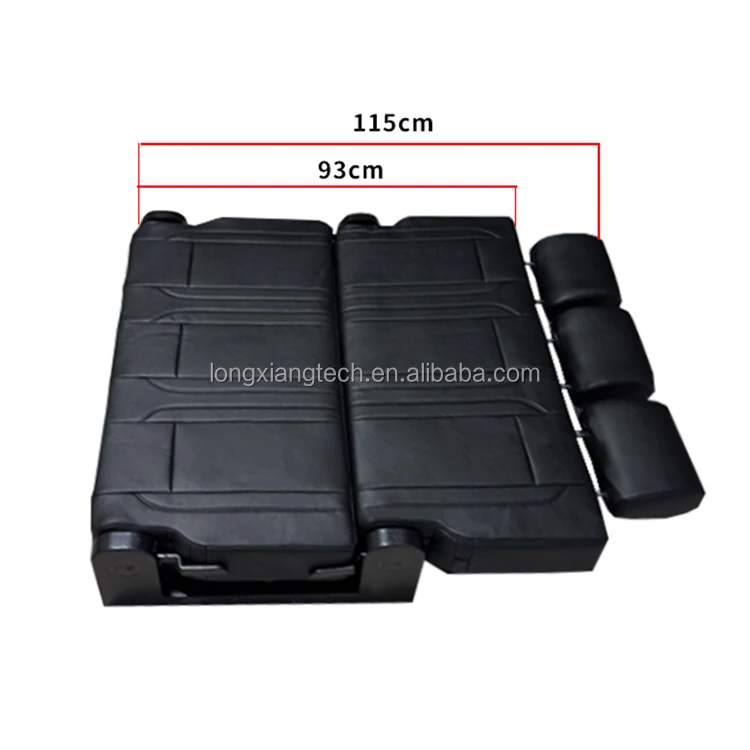 Customized Leather Optional Width Color Waterproof Manual Adjustable Folding Seat Bed Campervan Van RV 3 Persons view 5