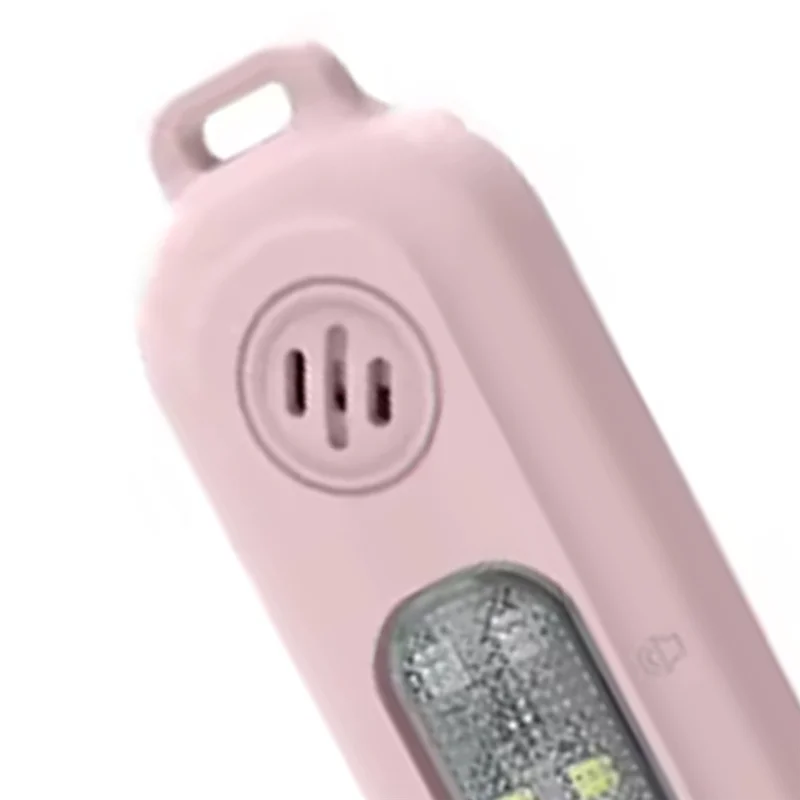 A37T-Safety Alarm Keychain 130Db For Women USB Rechargeable Protection Emergency LED Light Alarm For Night Running Outdoor
