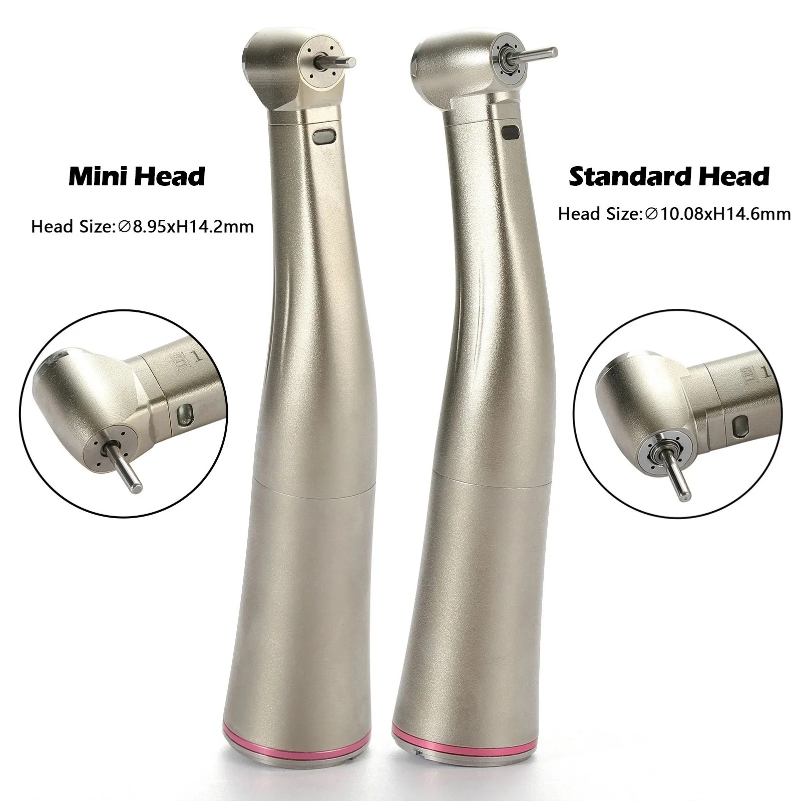 Стоматологический электрический наконечник 1:5, угловой, хирургический, оптоволоконный светодиодный, стандартный/мини-головка для NSK X95L