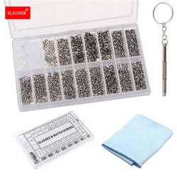 Glasses Repair Kit Eyeglasses Sun Glasses Screws Sets Nuts Nose Pad Optical Repair Tool Parts Assorted Kit Watch Screwdriver