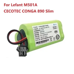 New 10.8V 2800mAh Battery For Lefant M501A CECOTEC CONGA 890 Slim CONGA Slim 890 CONGA Slim Wet Robotic Vacuum Cleaner Parts