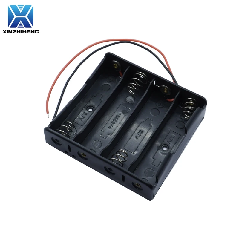 1pcs DIY 3.7V Series Circuit For 1 2 3 4 Way 18650 Battery Slots Battery Box Holder With Wire Lead But Without A Lid