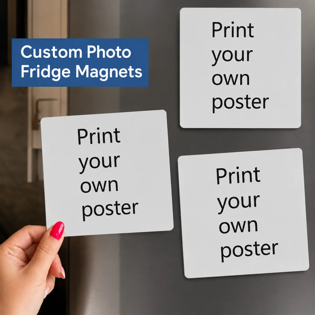 A Customizable Fridge Magnet—an Excellent Choice for Home Décor and an Ideal Gift, Available in Various Sizes.
