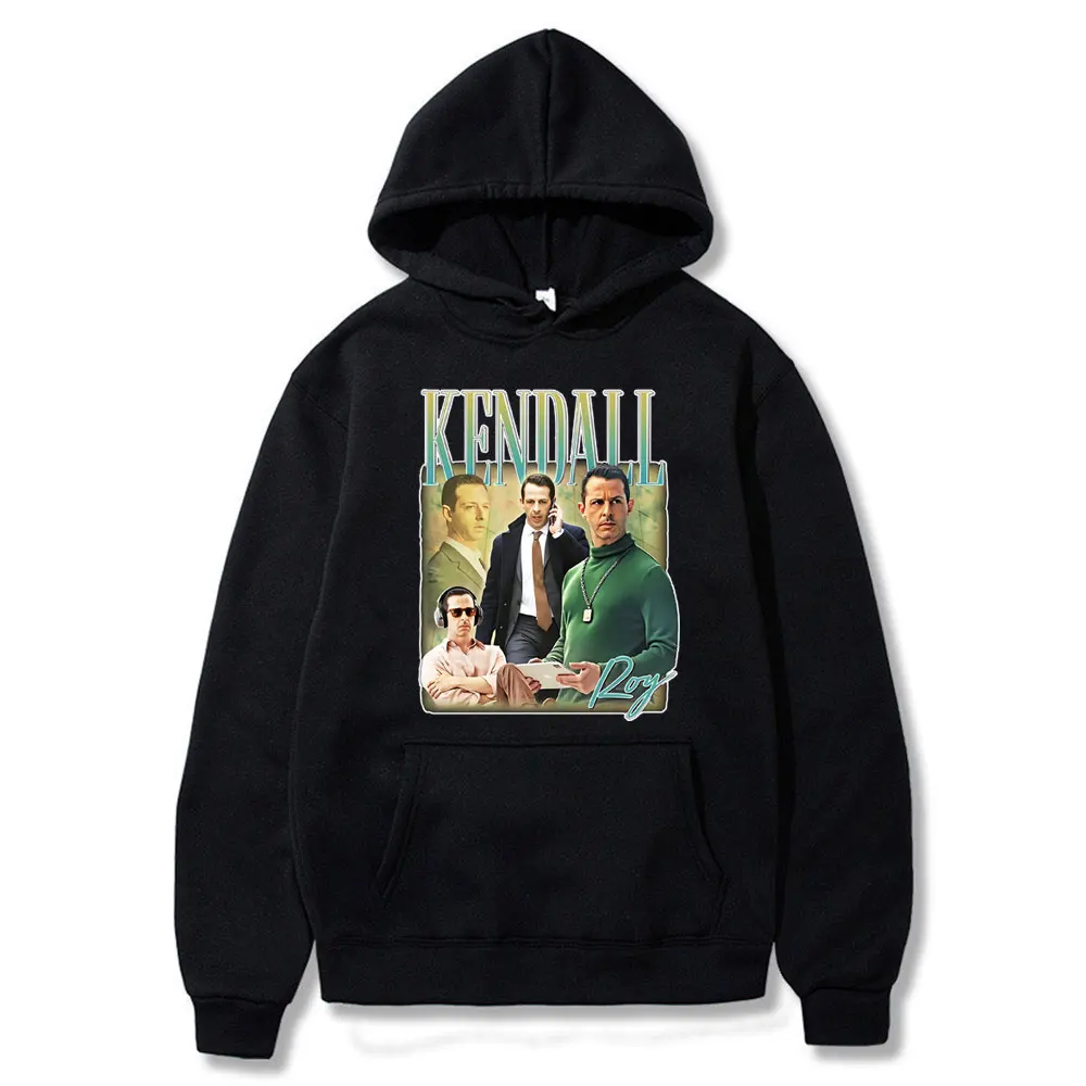 Kendall Roy Graphic Hoodie Tv Series Succession Logan Homage Print Hoodies Men Vintage Casual Oversized Sweatshirt Men's Clothes