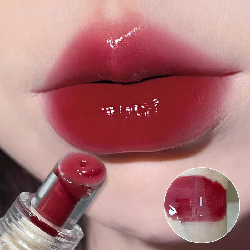Lucidalabbra Effetto Gelatina a Lunga Durata, Idratante, Effetto Specchio, Rossetto Colorato, Tinta Labbra Brillante Cristallina, Trucco Coreano per la Cura delle Labbra