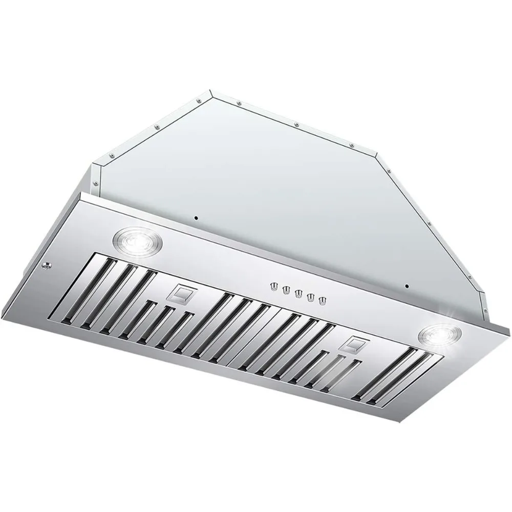 Range Hood Insert 30 inch, 600 CFM Vent Hood Insert, Ultra-quiet Range Hood Insert, Built In Kitchen Hood, Insert Range Hood