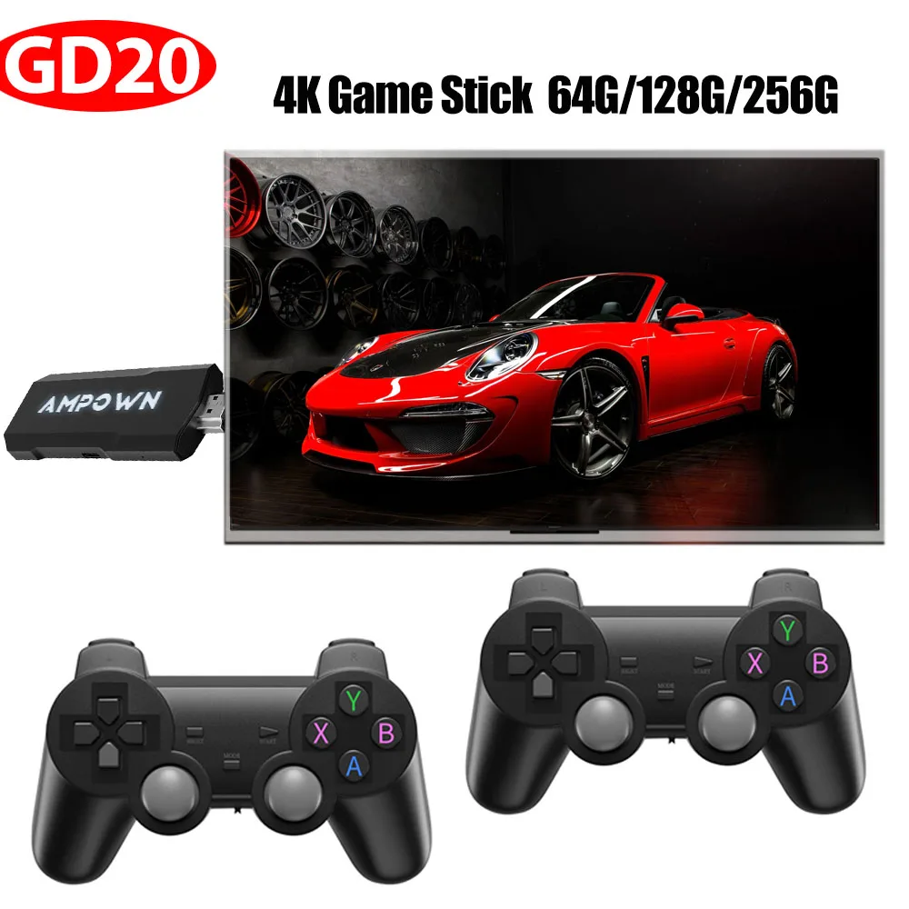 

GD20 Video Game Console 4K HDMI Low Latency Output TV Game Stick Portable Retro Game Console Built-in 70000 Games