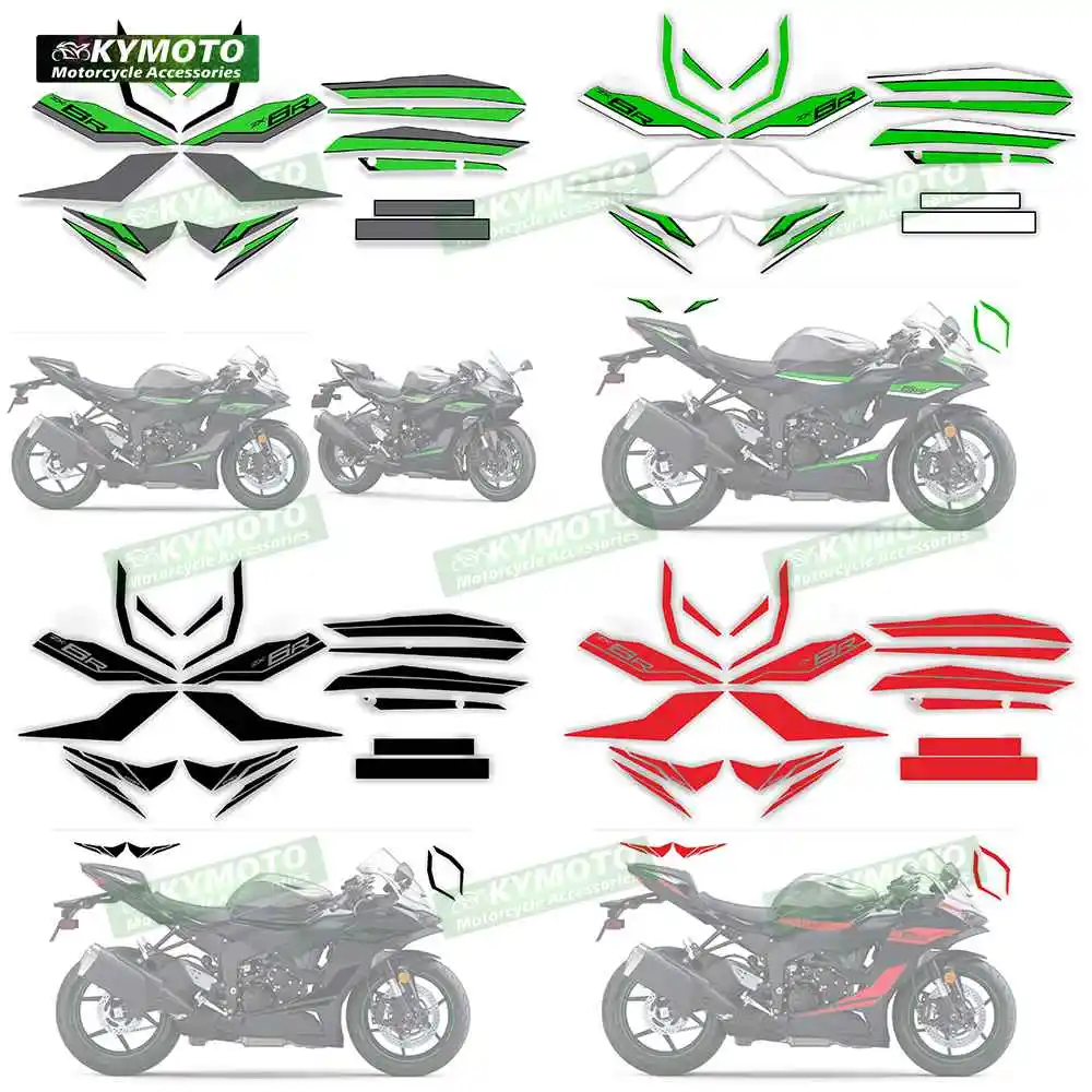 

For ZX-6R ZX636 ZX6R 2019 2020 2021 2022 2023 2024 2024 2025 Motorcycle Accessories Fairing Sticker Set Full Set of Car Stickers