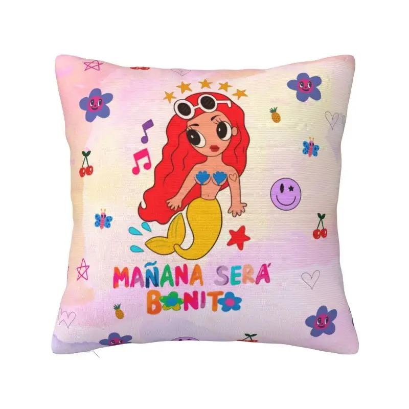 Nordic Manana Sera Bonito Karol G Cushion Cover 45*45 cm Polyester Throw Pillow Case Home Decorative Bedding Sofa Pillowslip