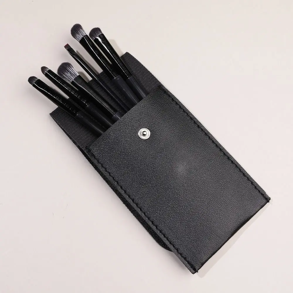 6 pièces/ensemble nouveaux pinceaux de maquillage pour les yeux doux ensemble de pinceaux de maquillage pour les yeux Kabuki moelleux ensemble de Mini pinceaux de maquillage naturel outil de beauté