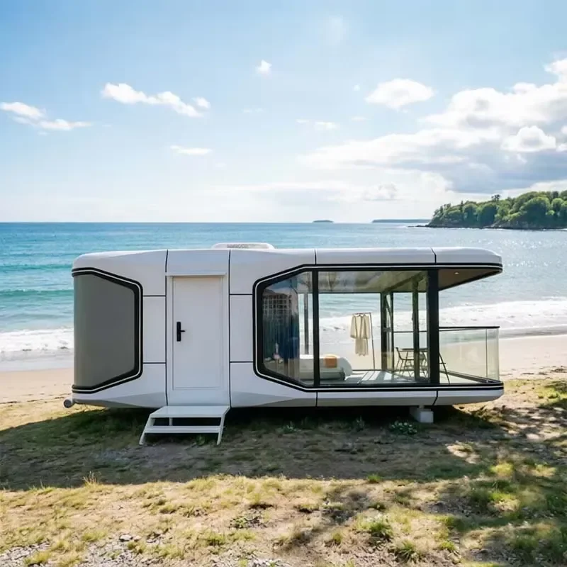 Breathable Mobile Container House for Modern Living Room Kitchen Office Supermarket Entry Hall Comfortable Prefab Home