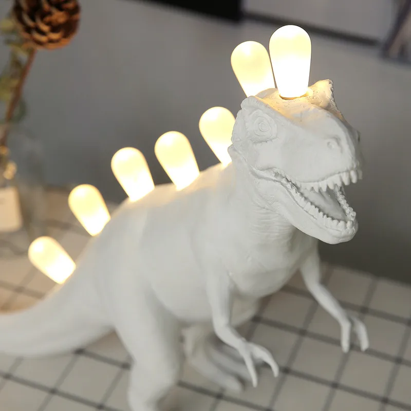 JURASSIC Dinosaur Table light animal resin Table lamp for Children's Room Bedroom cartoon Decor Home Decoration Light Fixtures