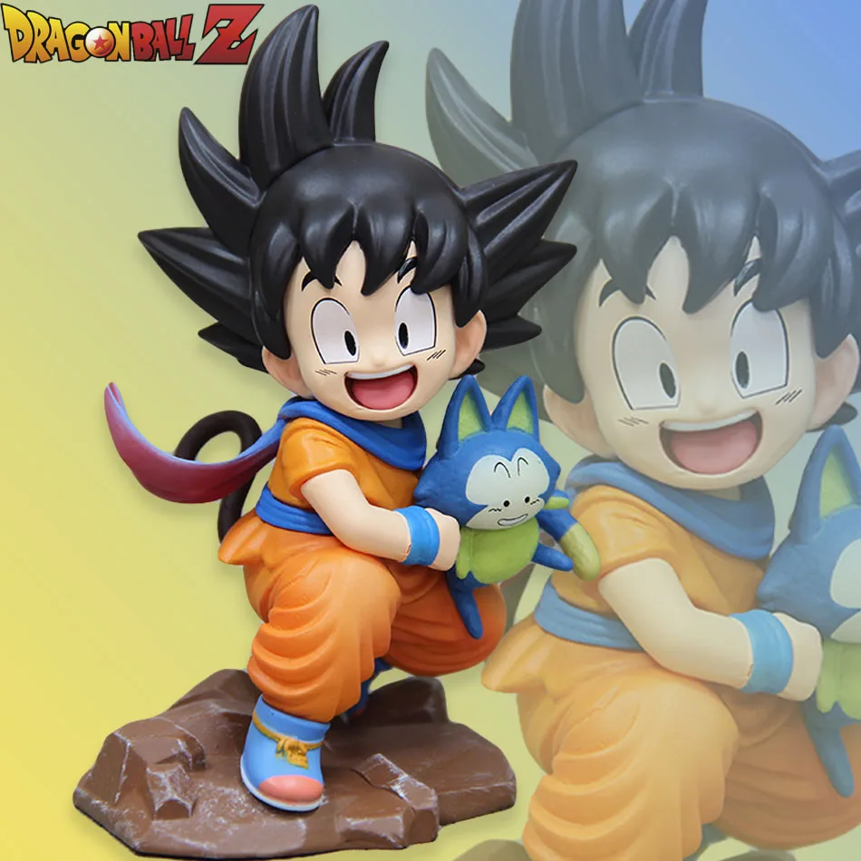 Dragon Ball Z Son Goku Zeichentrickfigur Kindheit Super Genki Umarmung PVC Actionfigur Modell Statue Sammlung Dekoration Geschenke