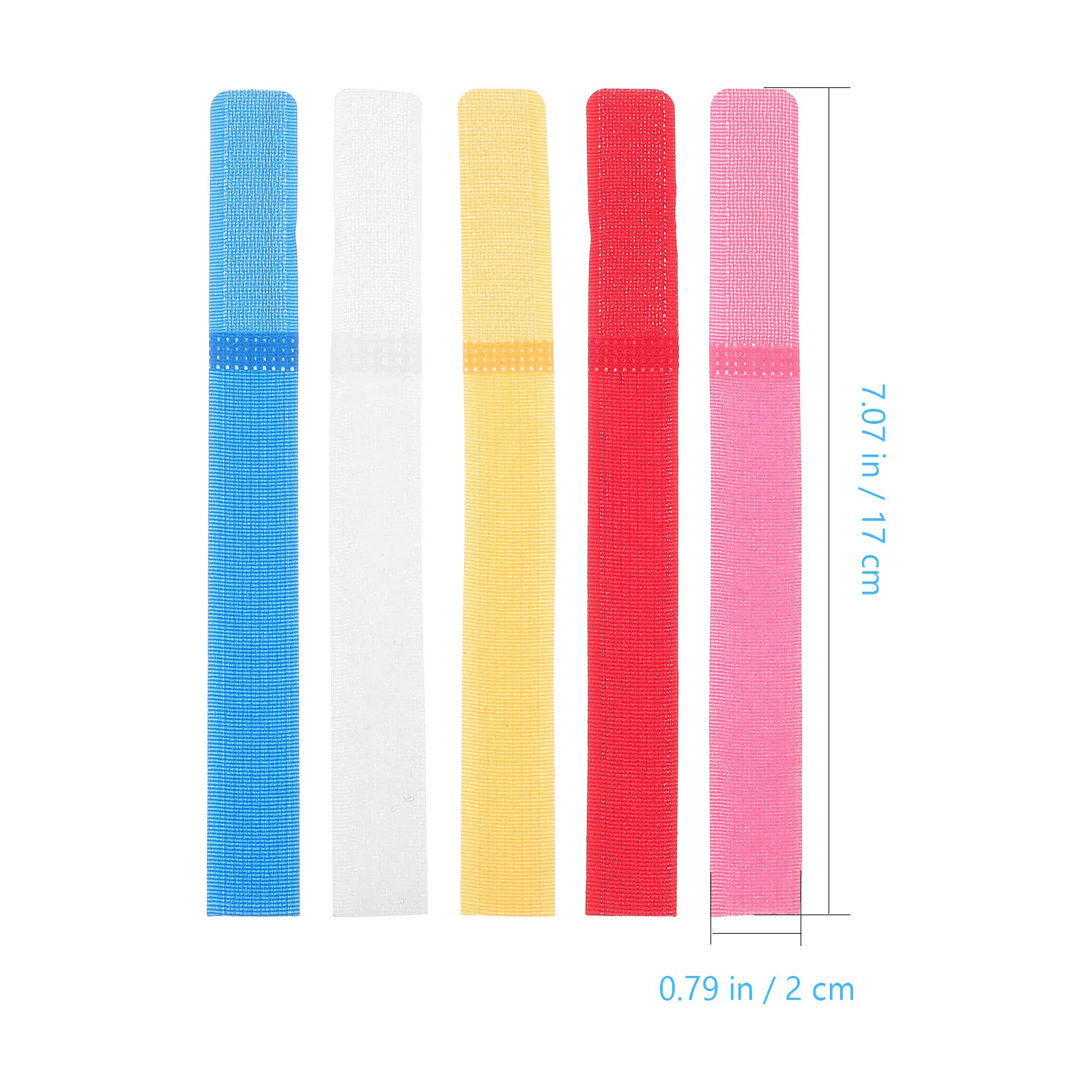 50Pcs Colorful Hook and Loop Cord Organizers Premium Polyester Cable Ties for Pc Laptop Chargers Appliance Wires Desktop Cable view 2