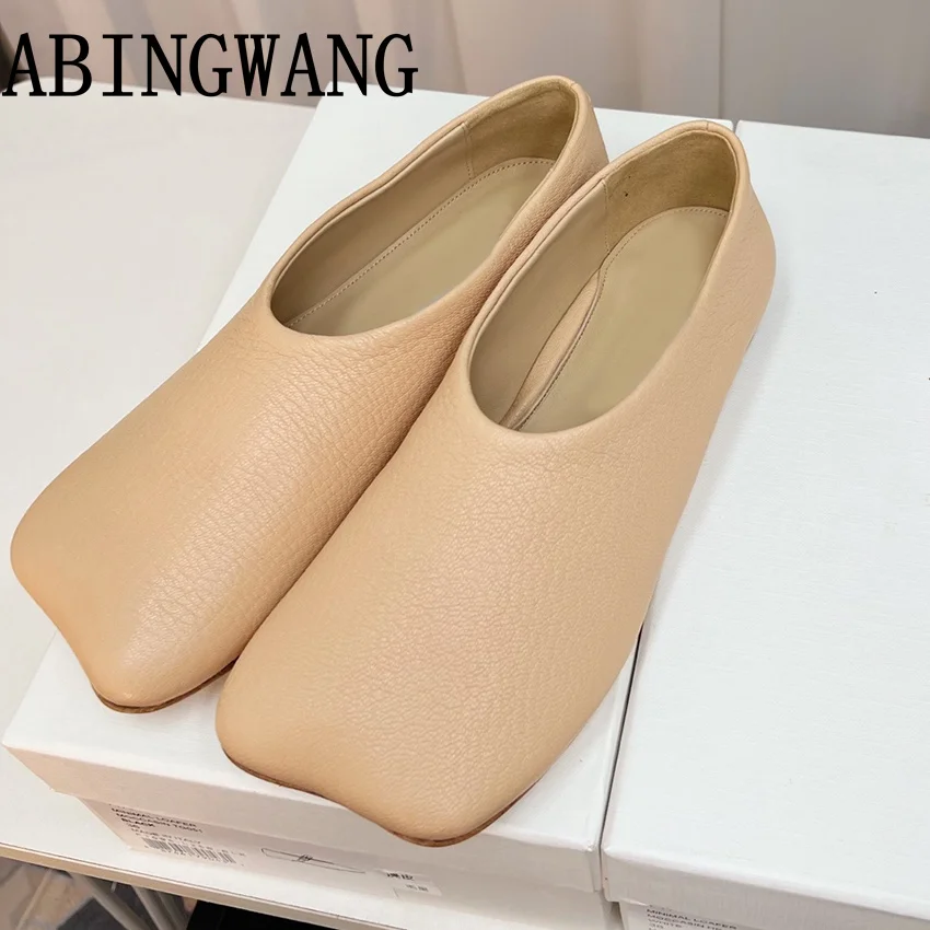 

Повседневные женские кожаные лоферы на плоской подошве без шнуровки, женская офисная обувь для подиума, весна-лето 2024, женская обувь для ленивых Mujer