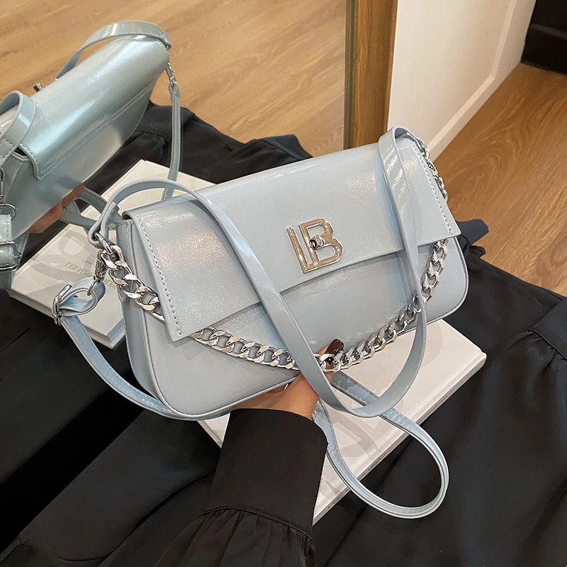 حقيبة يد نسائية كلاسيكية من الجلد الفاخر حقيبة كروس كلاسيكية فاخرة حقيبة كتف راقية مصممة أنيقة