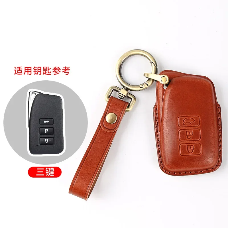 

Кожаный чехол для автомобильных ключей ручной работы для Lexus Rx300 Rx450h Nx300h 2021, чехол для ключей, противоударные аксессуары для мужчин и женщин, оптовая продажа