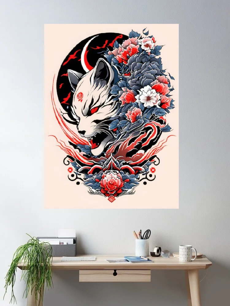 

Chinese Painting Pandas, Print Art Canvas Poster, For Living Room Decor, Home Wall Picture