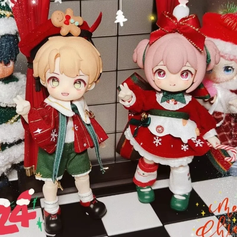 New Kawaii Nagi Christmas Kindergarten Wish Party Series 1/12 Bjd Joints Can Be Moving Figures Desktop Decoration Birthday Gift