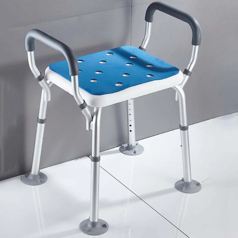 Disability Elderly Bathroom Chair Ultralight Portable Metal Small Stool Toilet Shower Square Taburete Inodoro Bathroom Furniture