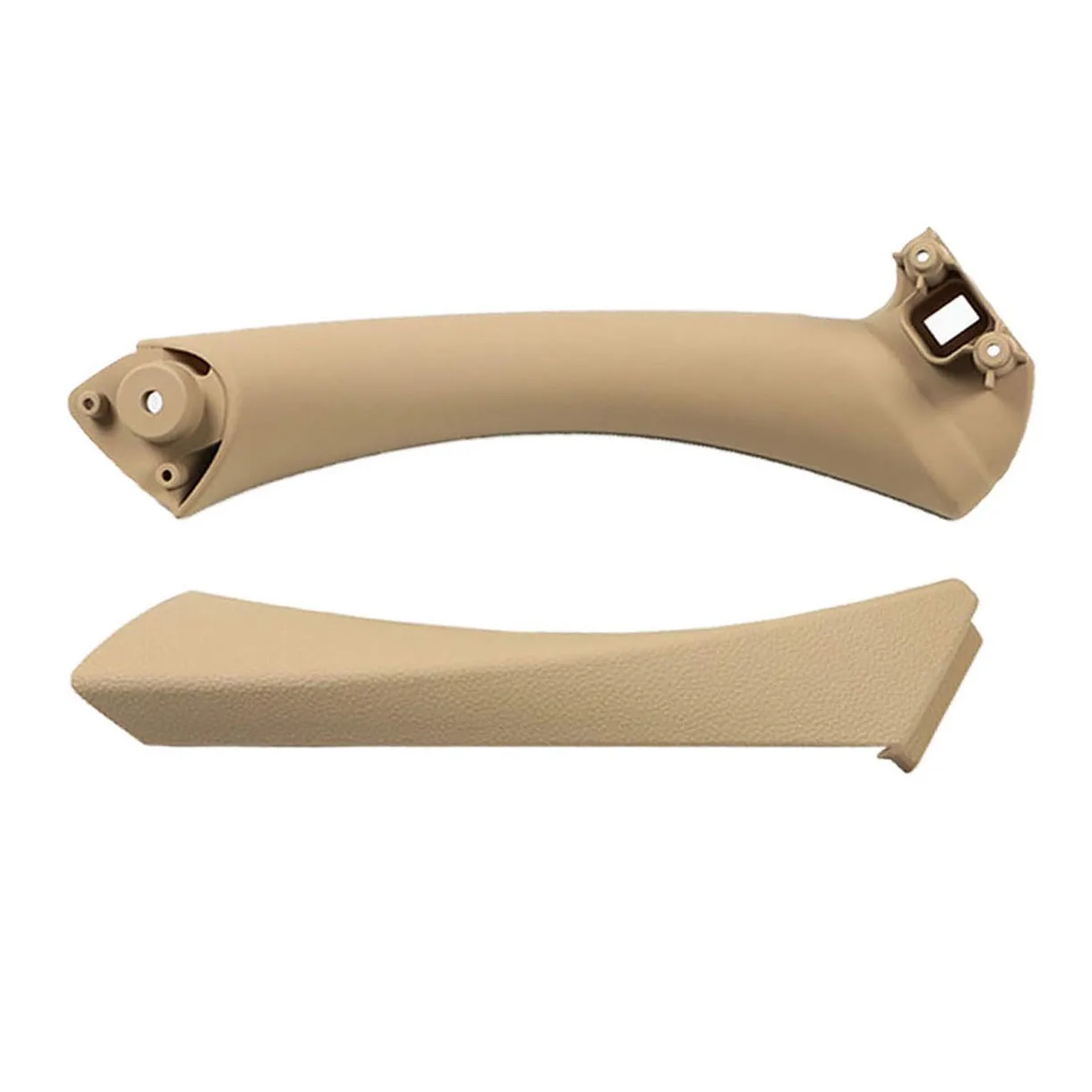 Car Right Side Beige Inner+Outer Door Panel Handle Pull Trim Cover For-BMW E90 E91 328I 335I 328Xi 335Xi