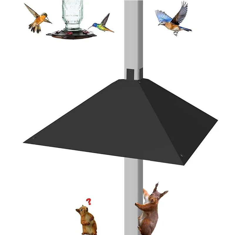 Heavy Duty Anti-Squirrel Cover Metal Squirrel Baffle Outdoor Squirrel Cover Suitable for Bird Feeding Rod Cross Border Heat