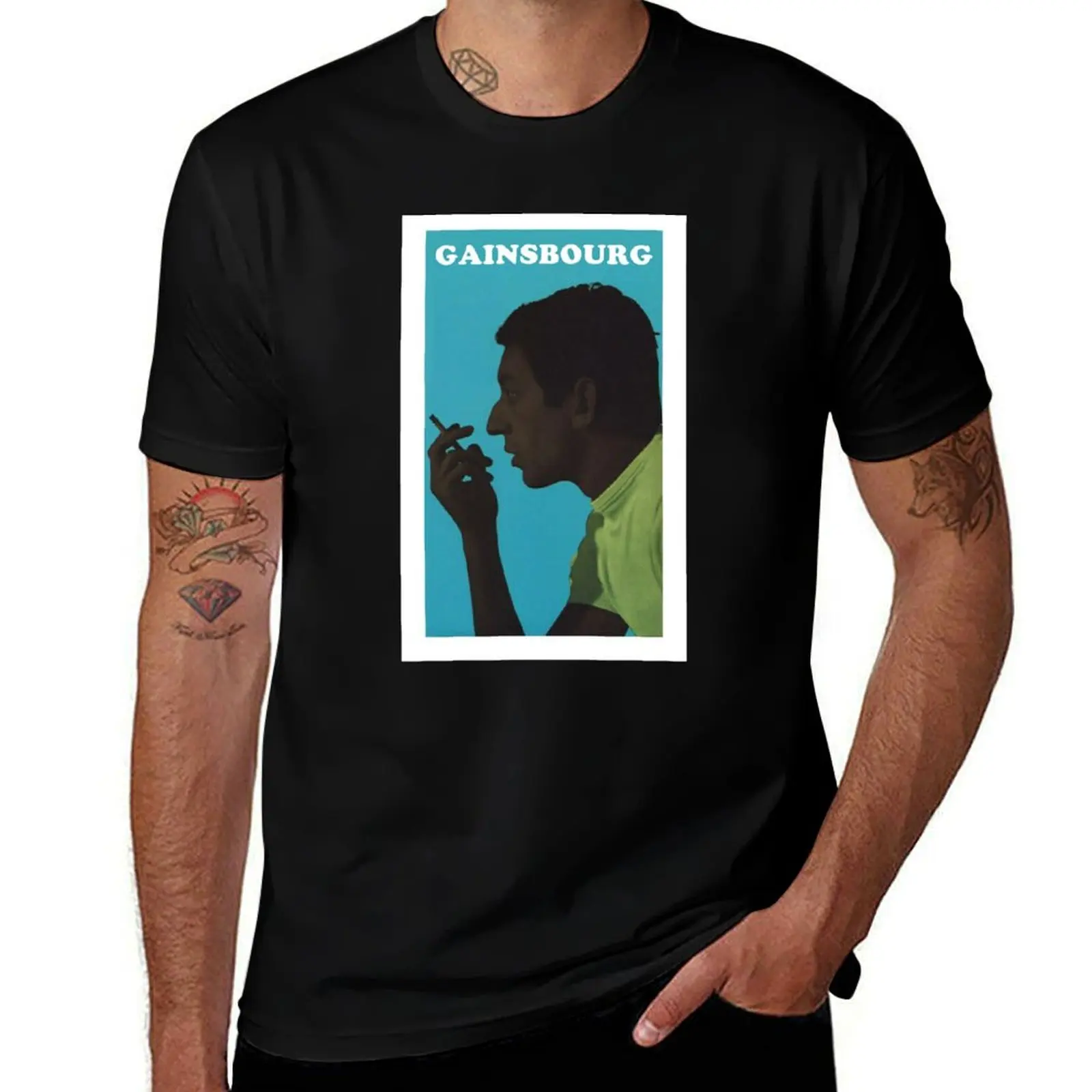 

Футболка Serge Gainsburg, мужские хлопковые забавные хлопковые футболки, футболка высокого качества