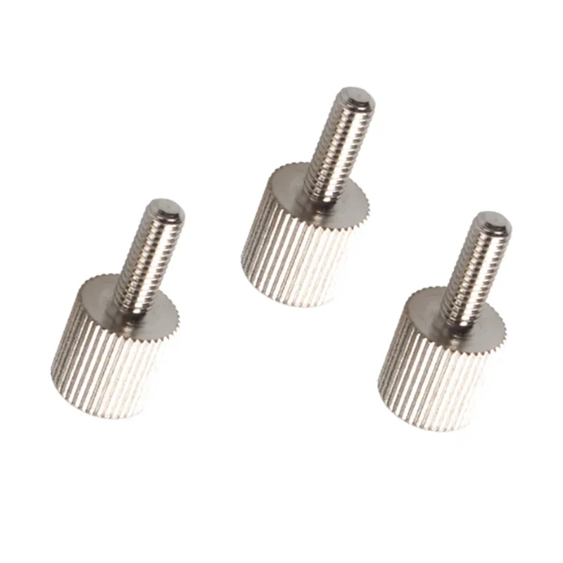 Knurled Mini Stainless Steel Manual Tighten Fasteners M2-M6 Adjustable Thumb Bolts 50Pcs DIY Mechanical Tool Fitting Parts