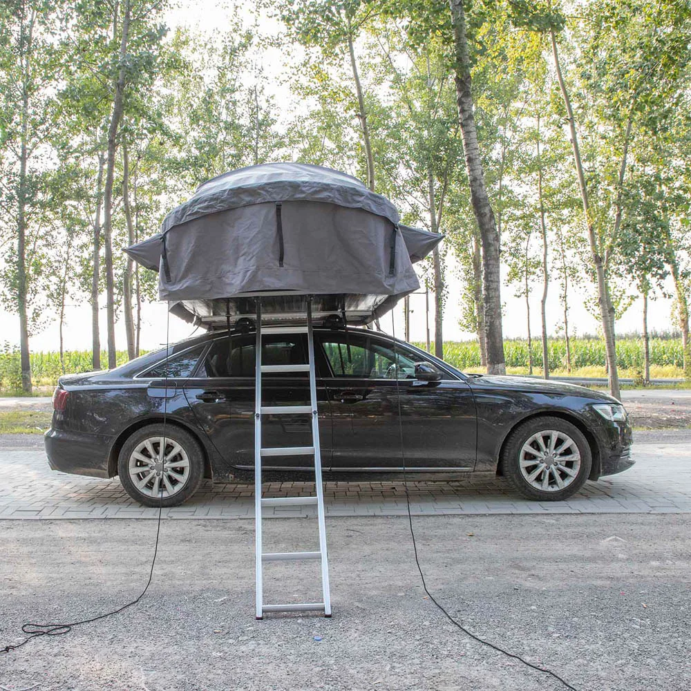 4 Persons Camping Pop up Smart Skyview Car Roof Top Tent on Car