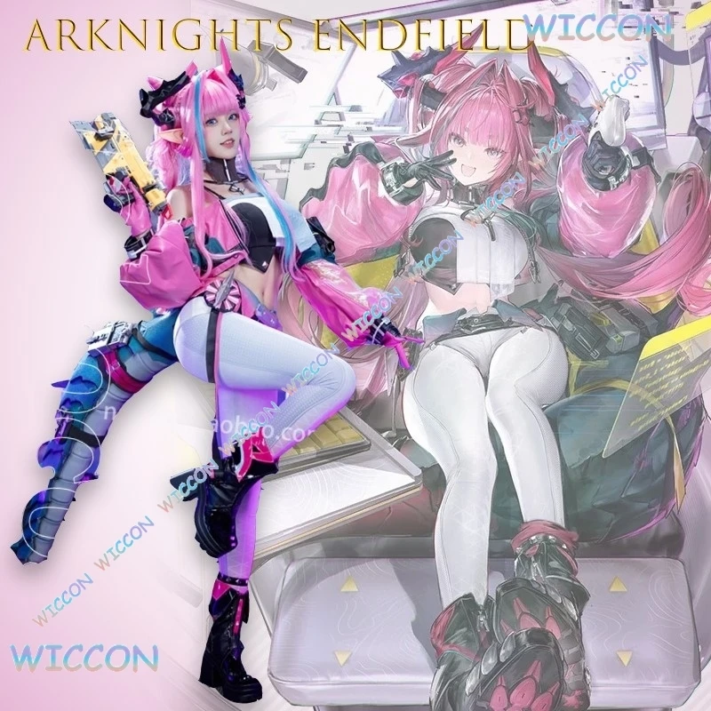 

Arknights Yvonne Cosplay Costume Endfield Anime Game Character Outfit Full Set With Props SciFi Futuristic Armor Dress Halloween