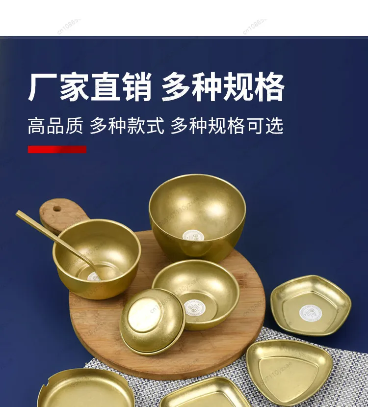 Vintage Gold Korean BBQ Tableware Set - Stainless Steel Chopsticks Spoons Bowls Plates Dipping Sauce Dish & Cup for Korean BBQ - view 3