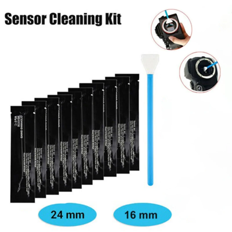 Щетка для чистки объектива, 2 шт., набор тампонов для чистки датчиков для полнокадровой камеры APS-C
