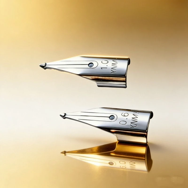 Airplane pen tip Universal Fountain Pen Nibs Luxury Long Knife-edge Nibs 0.6mm and 1.0mm Office Writing accessories Nibs Tips